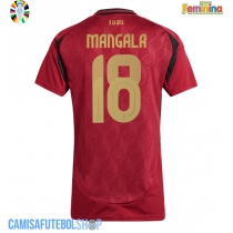 Camisa de time de futebol Bélgica Orel Mangala #18 Replicas 1º Equipamento Feminina Europeu 2024 Manga Curta